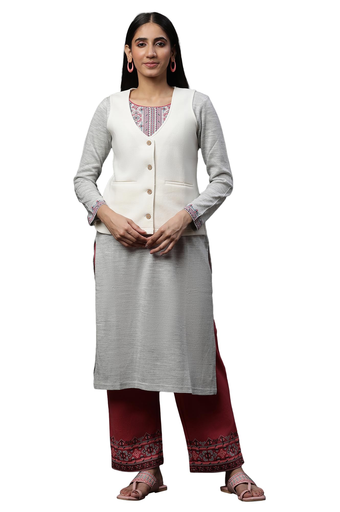 aurelia Women's Polyester Standard Length Trench Coat-picture-48