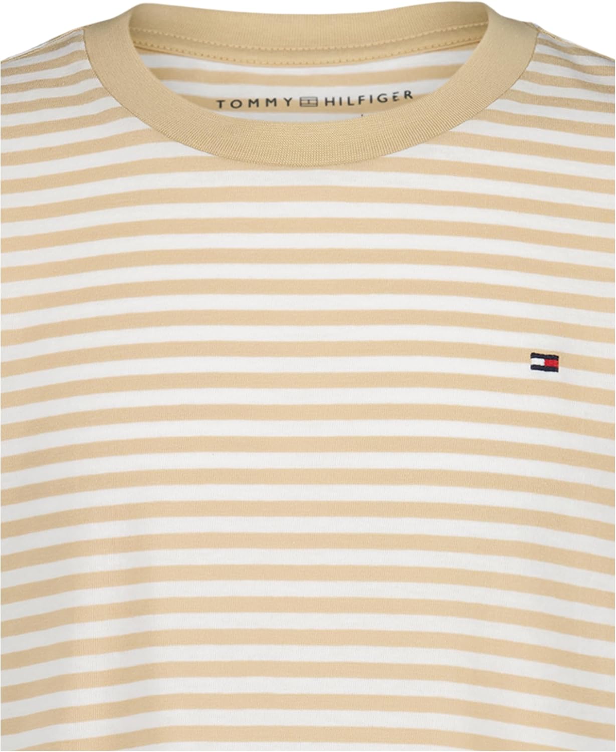 Tommy Hilfiger Boys Short Sleeve Striped Crew Neck T-Shirt, Soft, Comfortable, Relaxed Fit - Image 4