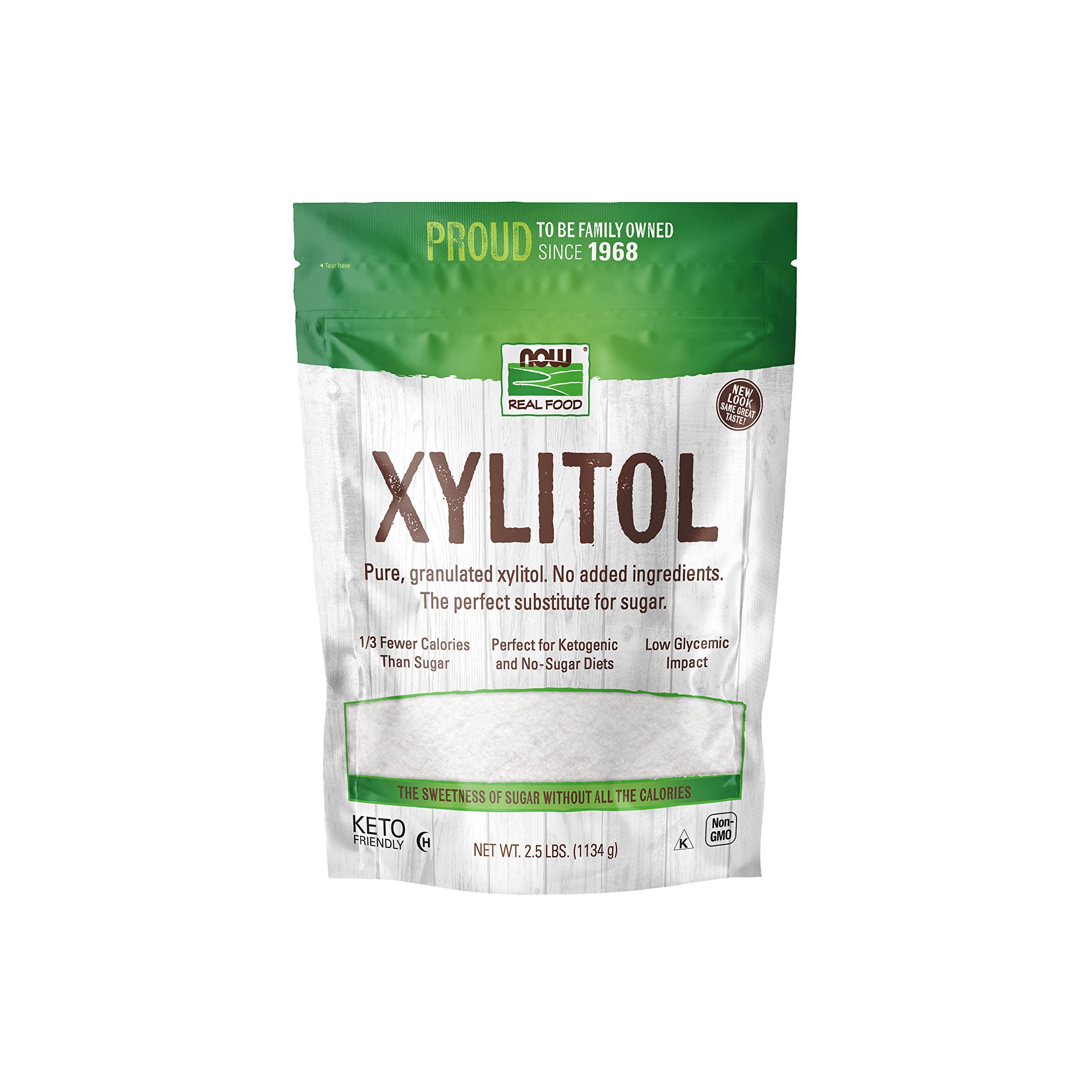 Buy NOW Foods, Xylitol, Pure with No Added Ingredients, KetoFriendly