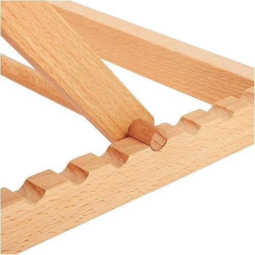 Miniatura 8 de KINGART 705N Caballete de mesa con marco en H para artistas, con capacidad para lienzo de hasta 23 pulgadas, madera maciza, portátil y ajustable,