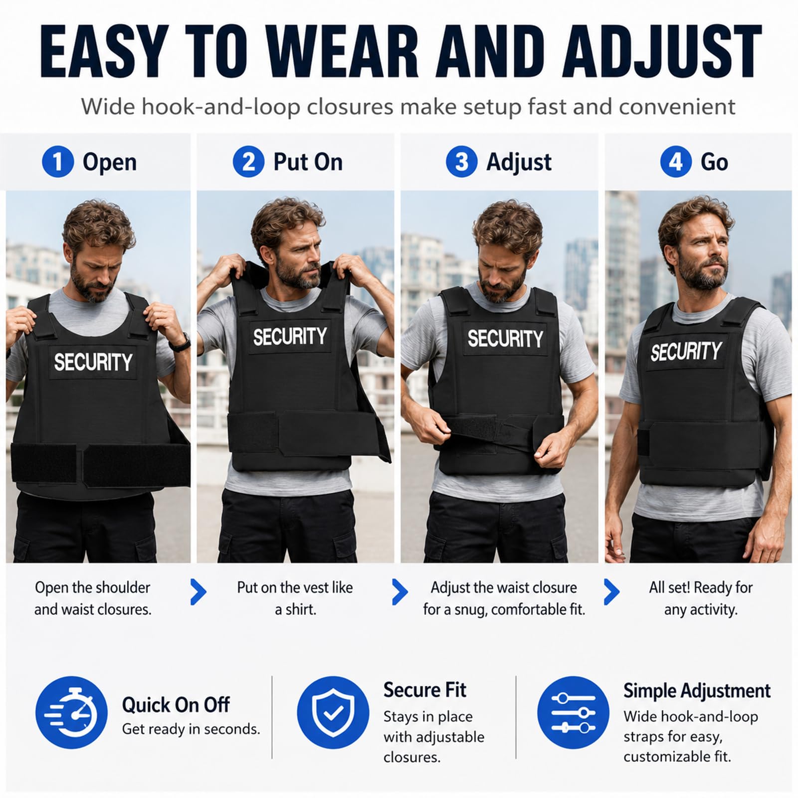 Taeku Gilet d’Entraînement Extérieur, Gilet de Sécurité Léger et Réglable pour Airsoft, Paintball, Cosplay et Jeux d’Équipe