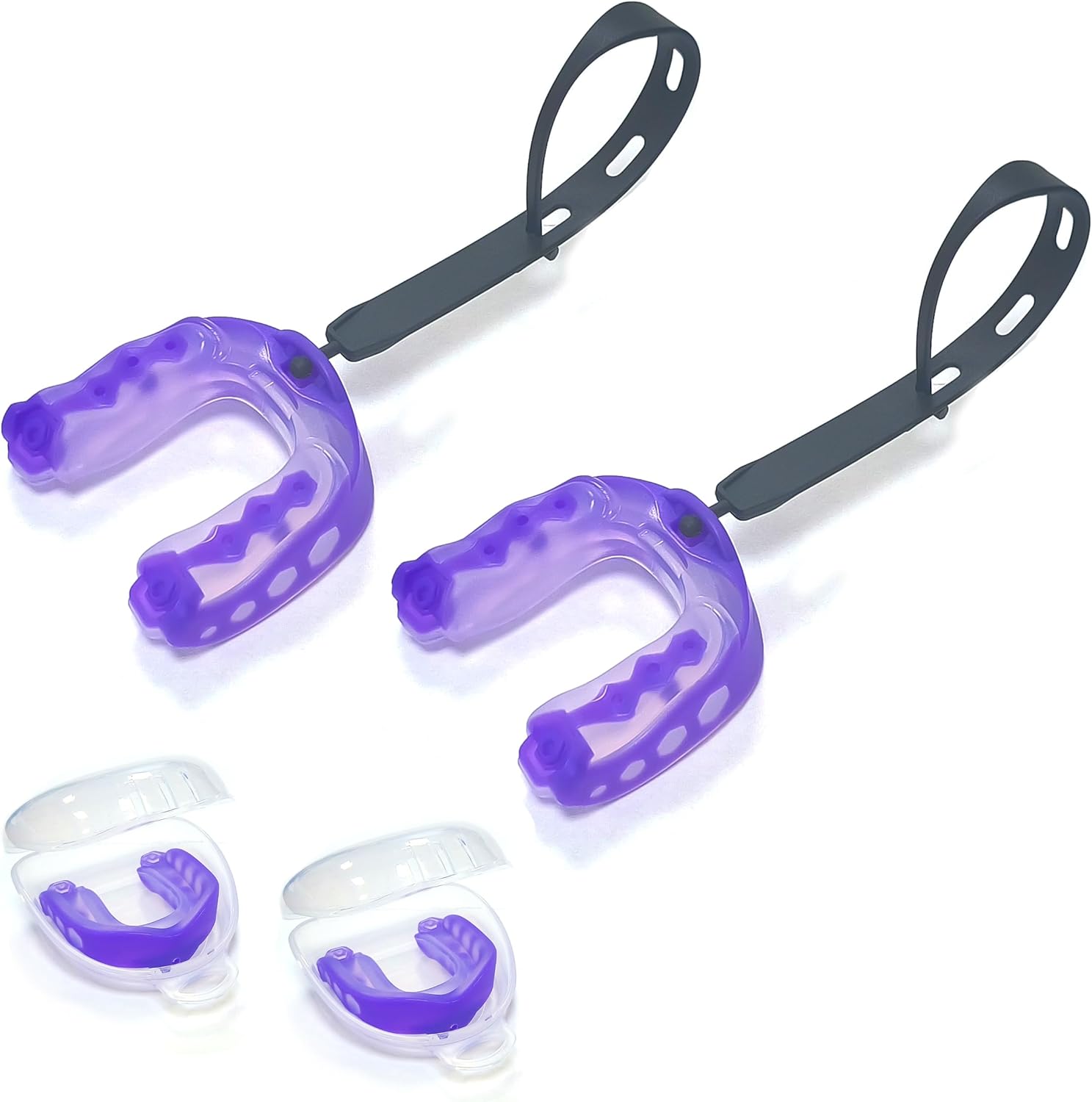 Ordbuum 2 Pack Mouth Guard, Sports Mouth Guard Football