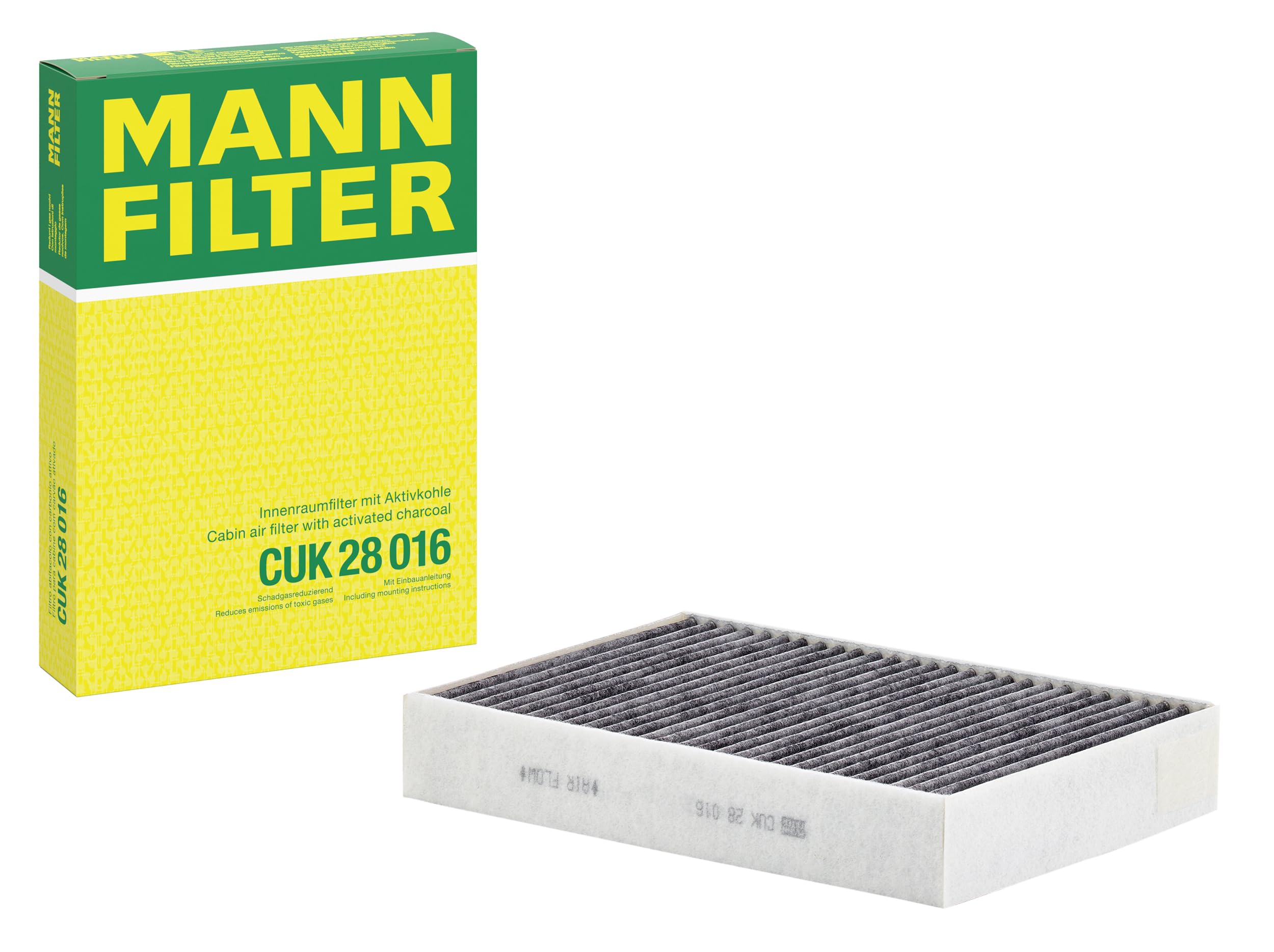 MANN-FILTER, CUK 28 016 Filtro abitacolo, Carbone attivo
