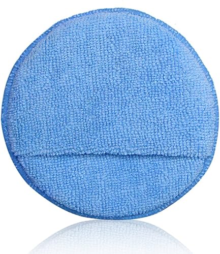 Miniatura 3 de Aplicador de cera de microfibra, almohadillas aplicadoras de cera de microfibra ultrasuave AutoCare con aplicador de cera de bolsillo para dedos