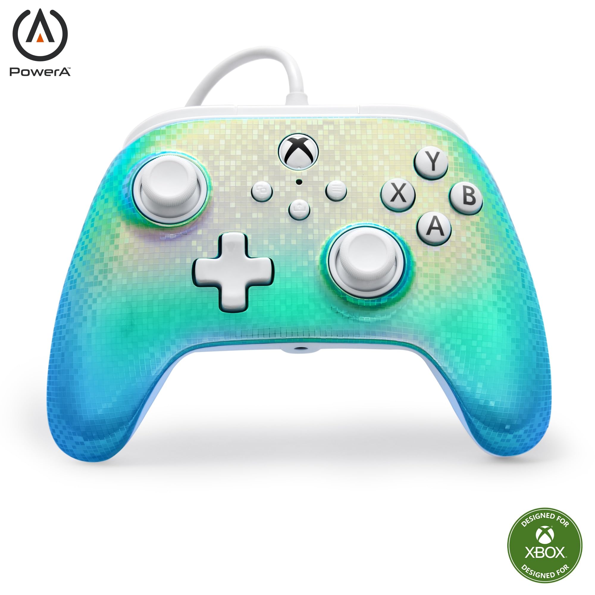 Mando alámbrico PowerA Advantage para Xbox Series X|S - Diskokugel, mando, mando para videojuegos con cable, mando para juegos, funciona con Xbox Series X|S - 1