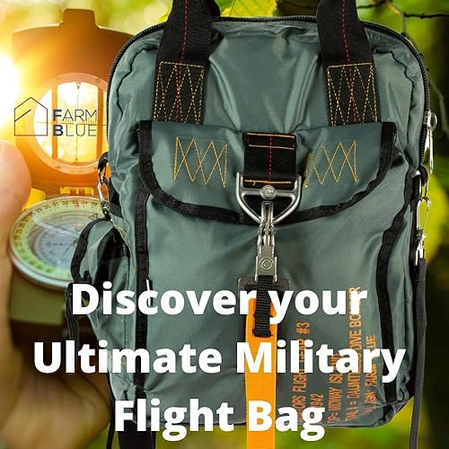 Miniatura 6 de Farm Blue Bolsa táctica de vuelo  Aviadores paracaídas piloto casco bolsa  estilo militar