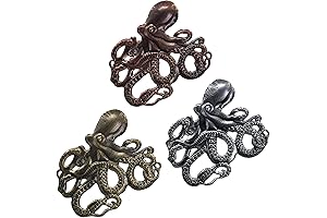 John's Studio Enigmatic Metal Octopus Wall Art