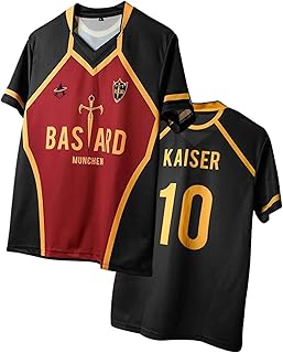 ComicSense Unisex Anime Jersey T Shirts for Men and Women, Munchen #10 Printed Anime Jersey Tee Price In India