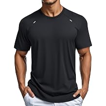 MAGCOMSEN Mens Dry Fit Shirts Mesh Short Sleeve Athletic Lightweight Workout Performance Hiking Shirt