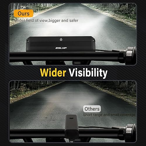 Miniatura 4 de Juego de luces LED superbrillantes de 1800 lúmenes para bicicleta, IPX5, impermeable, recargable por USB, para montar en bicicleta nocturna,