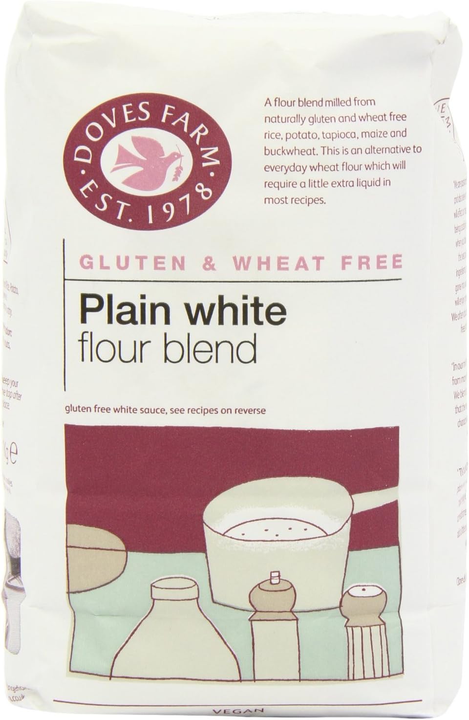 Doves Farm Freee Farine Blanche 1 kg