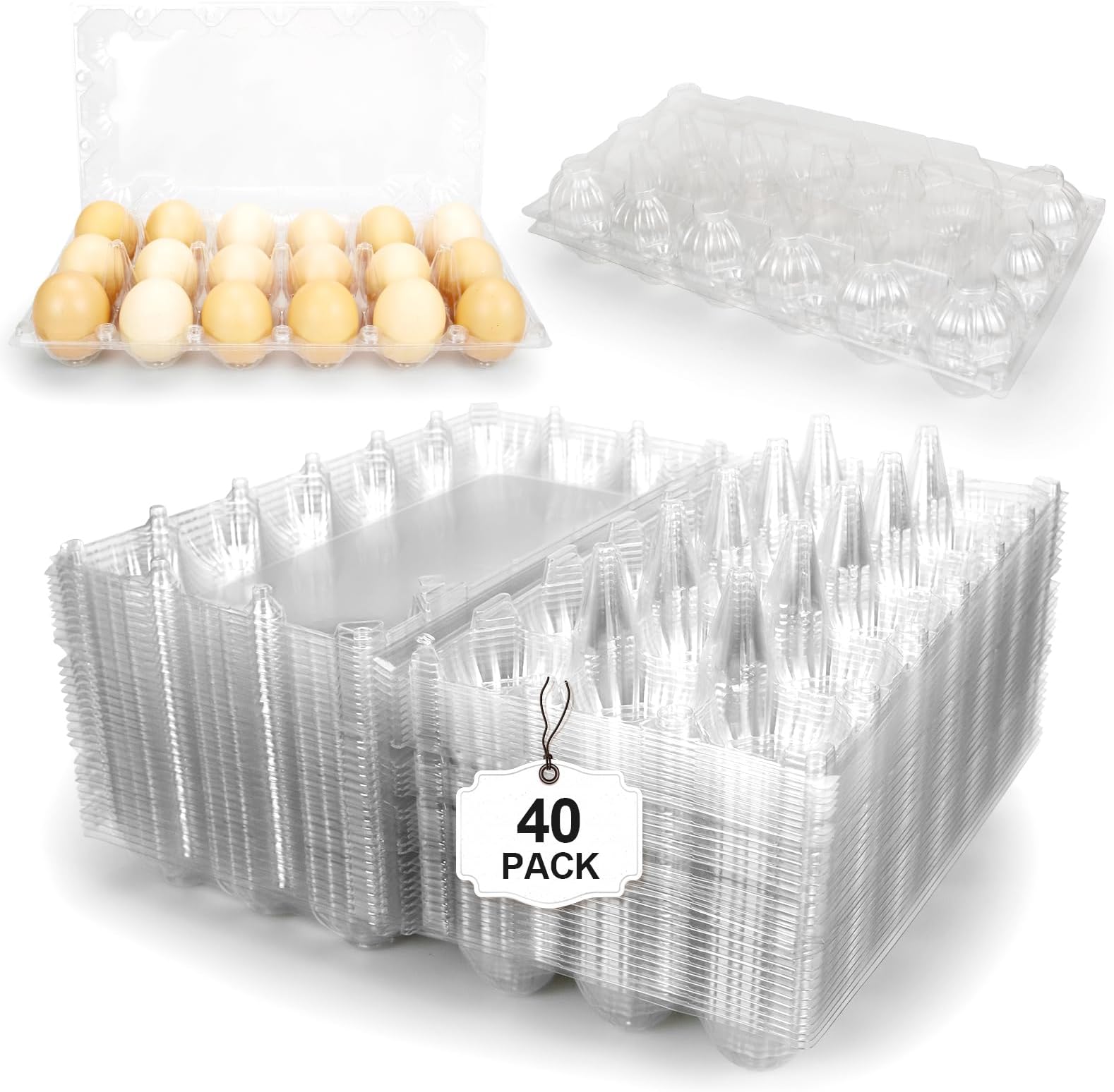 60 Pieces Egg Crates Bulk 30 Cell Egg Cartons Bulk Pulp