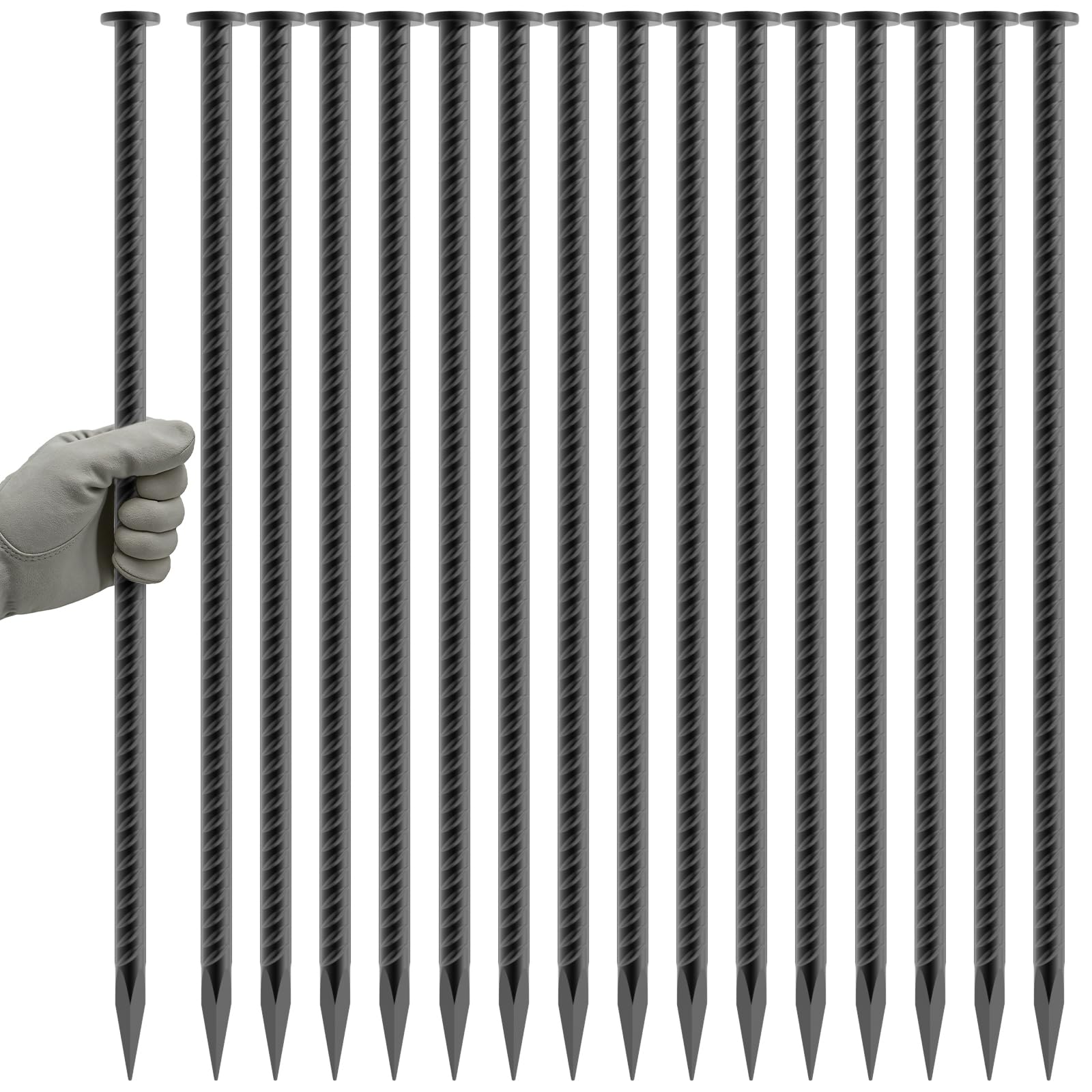 OK5STAR Rebar Spikes 16 Inch