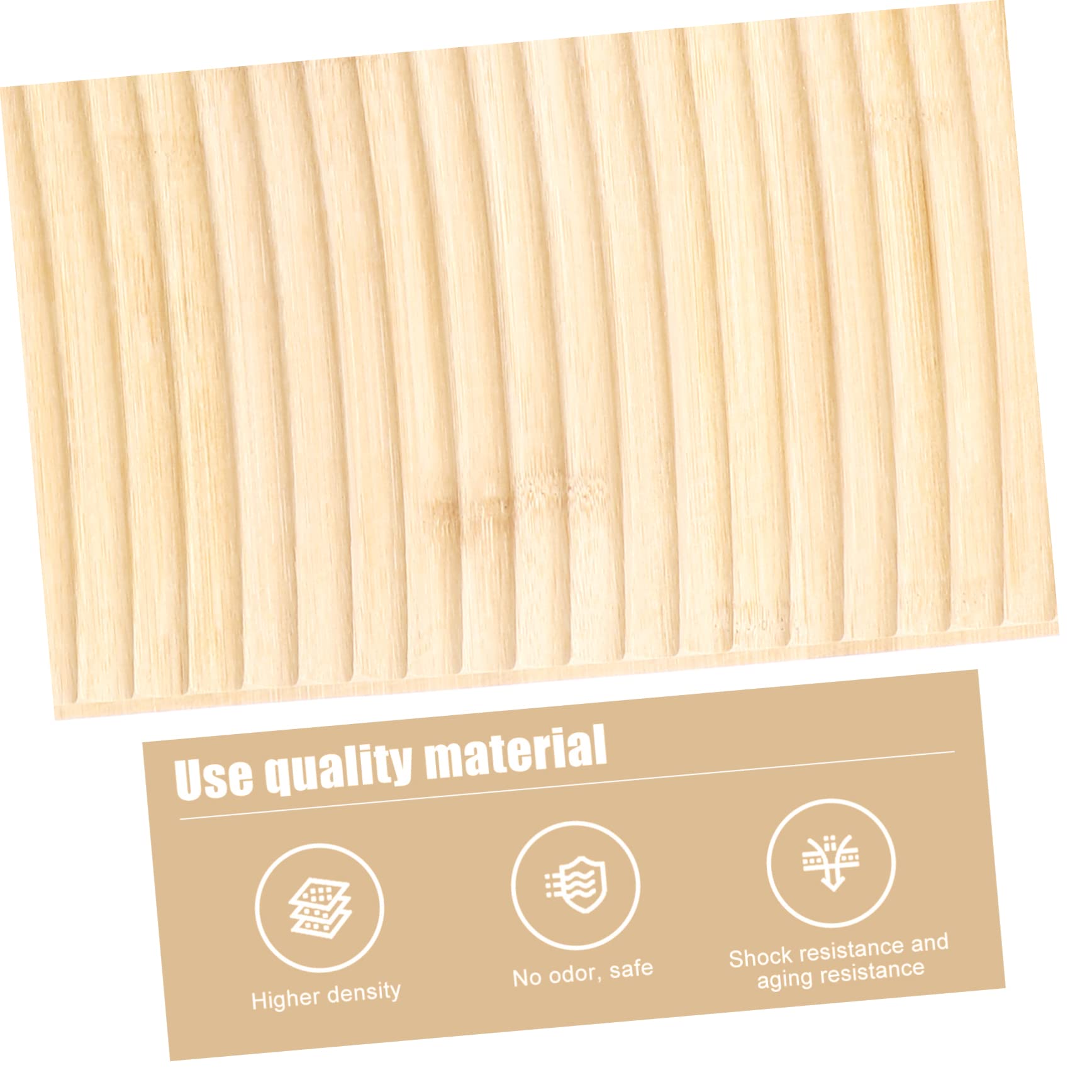 Healeved ASSE per Lavare in bambù Spesso Superficie Antiscivolo, Dimensioni 50x18x1,8 Cm, per Lavanderia a Casa o Negozio