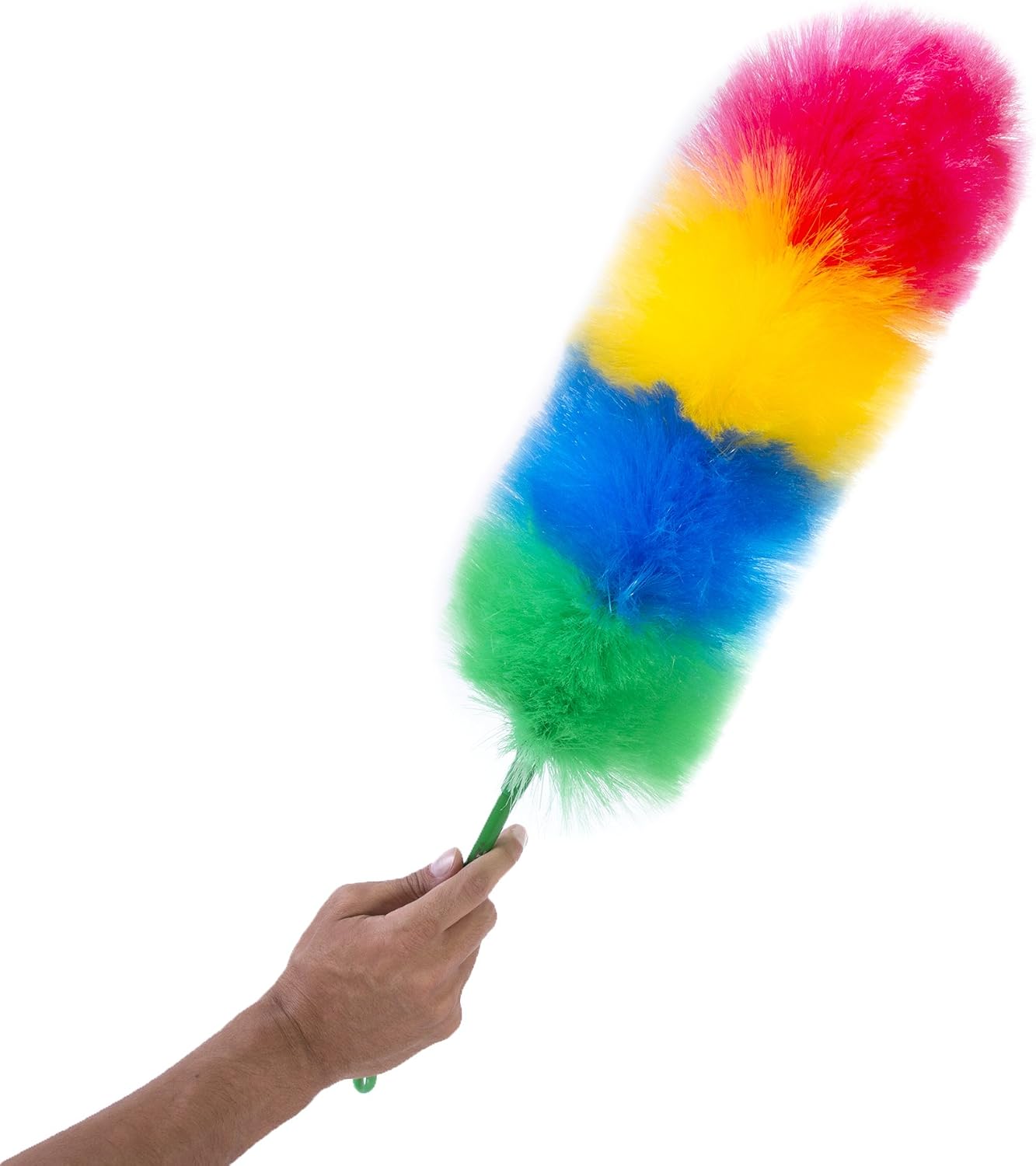 Kitchen + Home Large Static Duster - 27" Inch Electrostatic Feather Duster attracts dust Like a Magnet! Rainbow