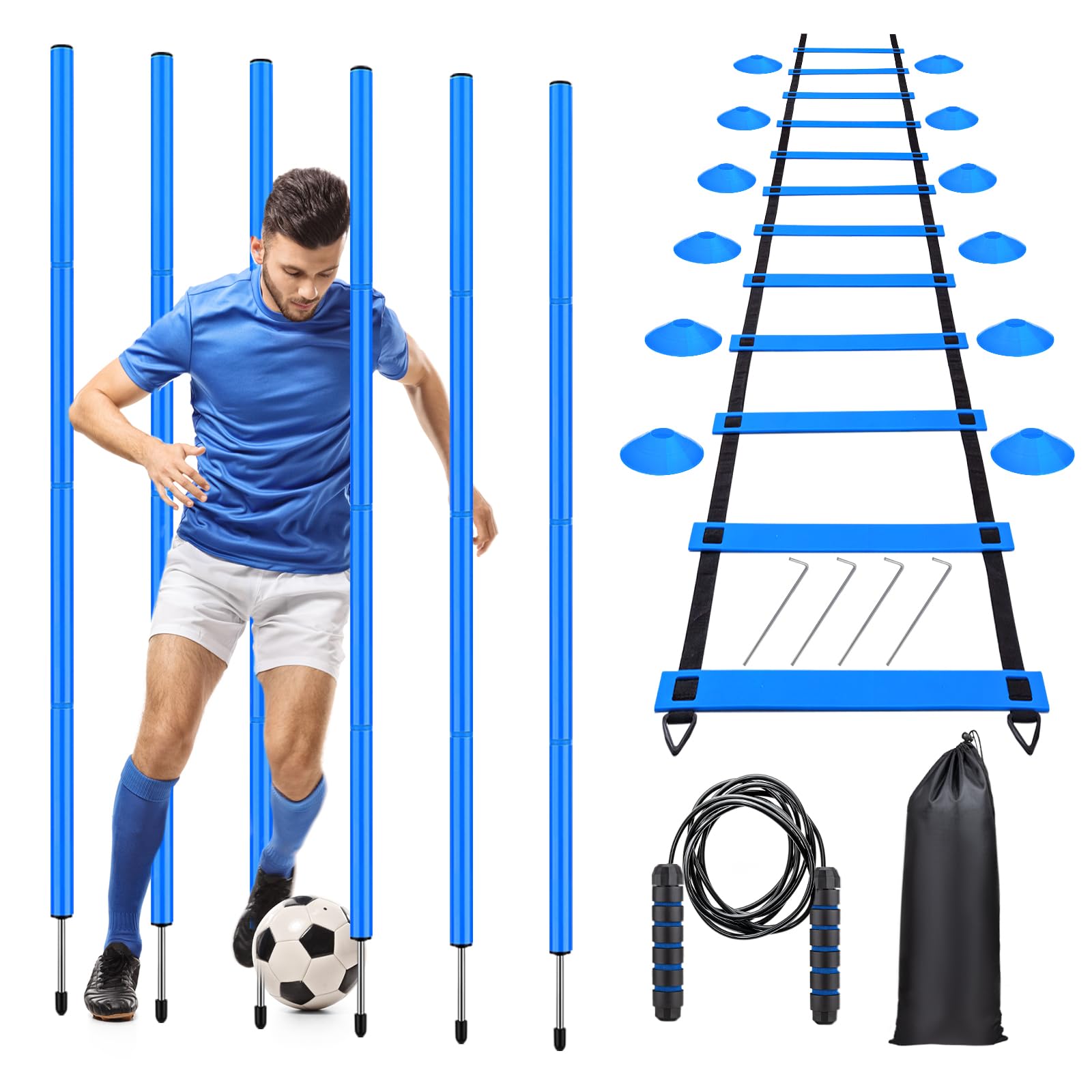 Agility Pops Snapklik.com : Football Soccer Speed Agility Training Equipment, 6 ...