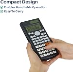 Mr. Pen- Scientific Calculator - Solar Powered, 2 Line Display, Fraction & Statistics Calculations for School, College & High School Use | Fraction & Statistics Calculations for School, College & High School Use