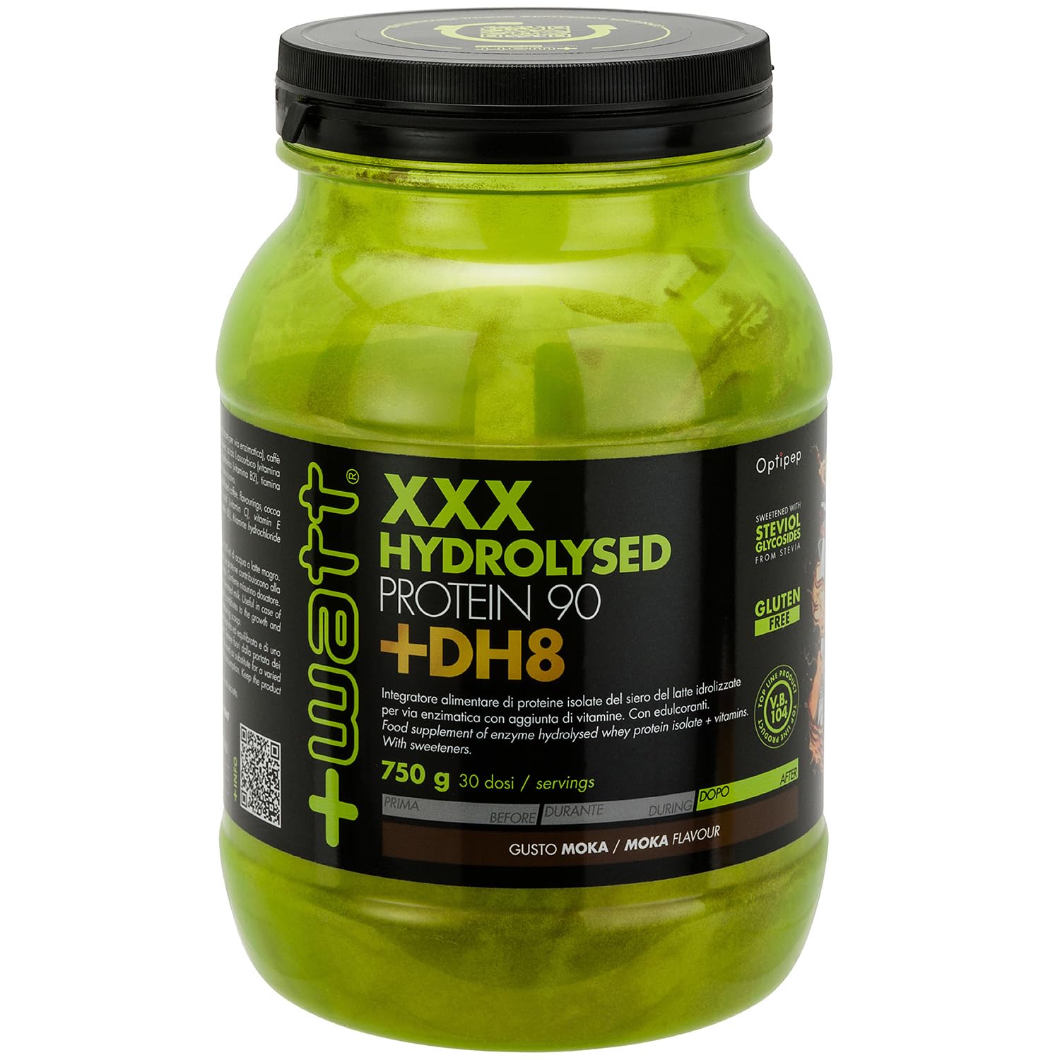 XXX HYDROLYSED PROTEIN 90 +DH8 - Integratore alimentare di proteine del siero del latte idrolizzate e vitamine.