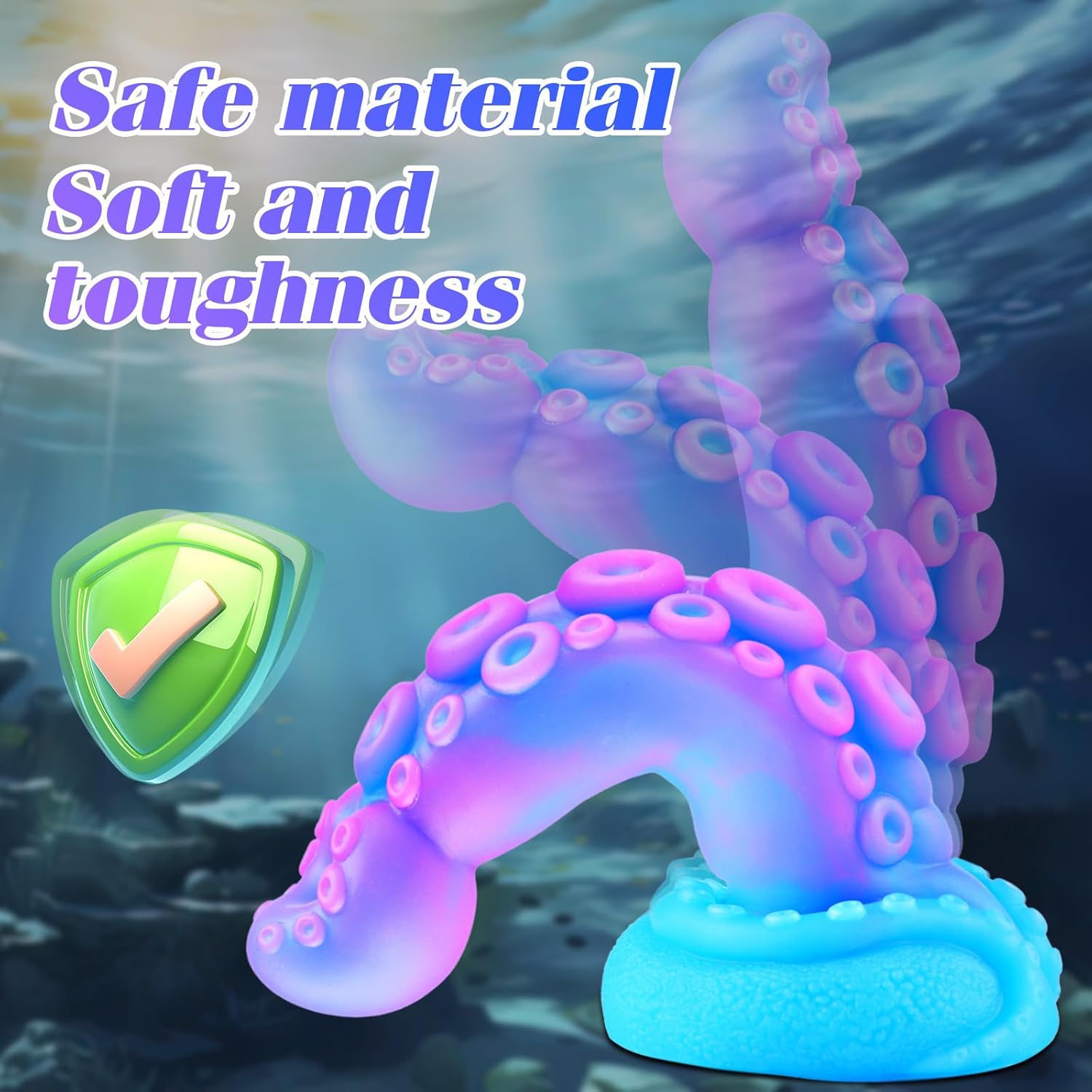 10 Inch Monster Tentacle Wide Dildo for Men Women, Silicone Extra Large Thick Colorful Anal Plug Penis, Alien Thick Realistic XL Giant Octopus Dildo with Suction Cup, Strap On Sex Toy for Couples Gay