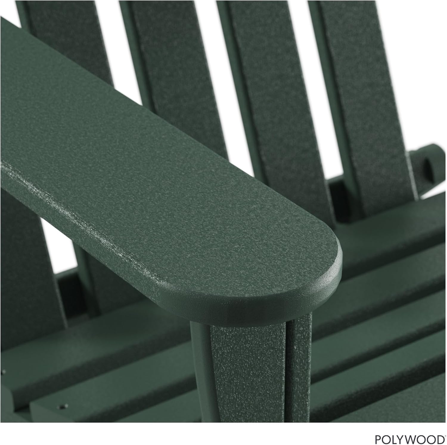 POLYWOOD AD5030GR Classic Folding Adirondack Chair, 38.5" x 31.25" x 33.5", Green