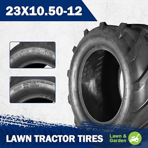 Miniatura 4 de MaxAuto - Patrón de neumáticos para montar en césped P328 (16 x 6.50-8 y 23 x 10.50-12)