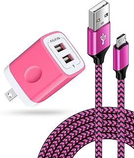 Android Fast Charger for Kindle Fire Tablet – 2A AC Wall Adapter with 6FT Micro USB Cable for Kindle Fire 7, HD 8, HD 10 Plus, Kids Edition, Kids Pro, HDX 7"/8.9", Samsung J8 J7 Pro S6 S7, PS4, Xbox