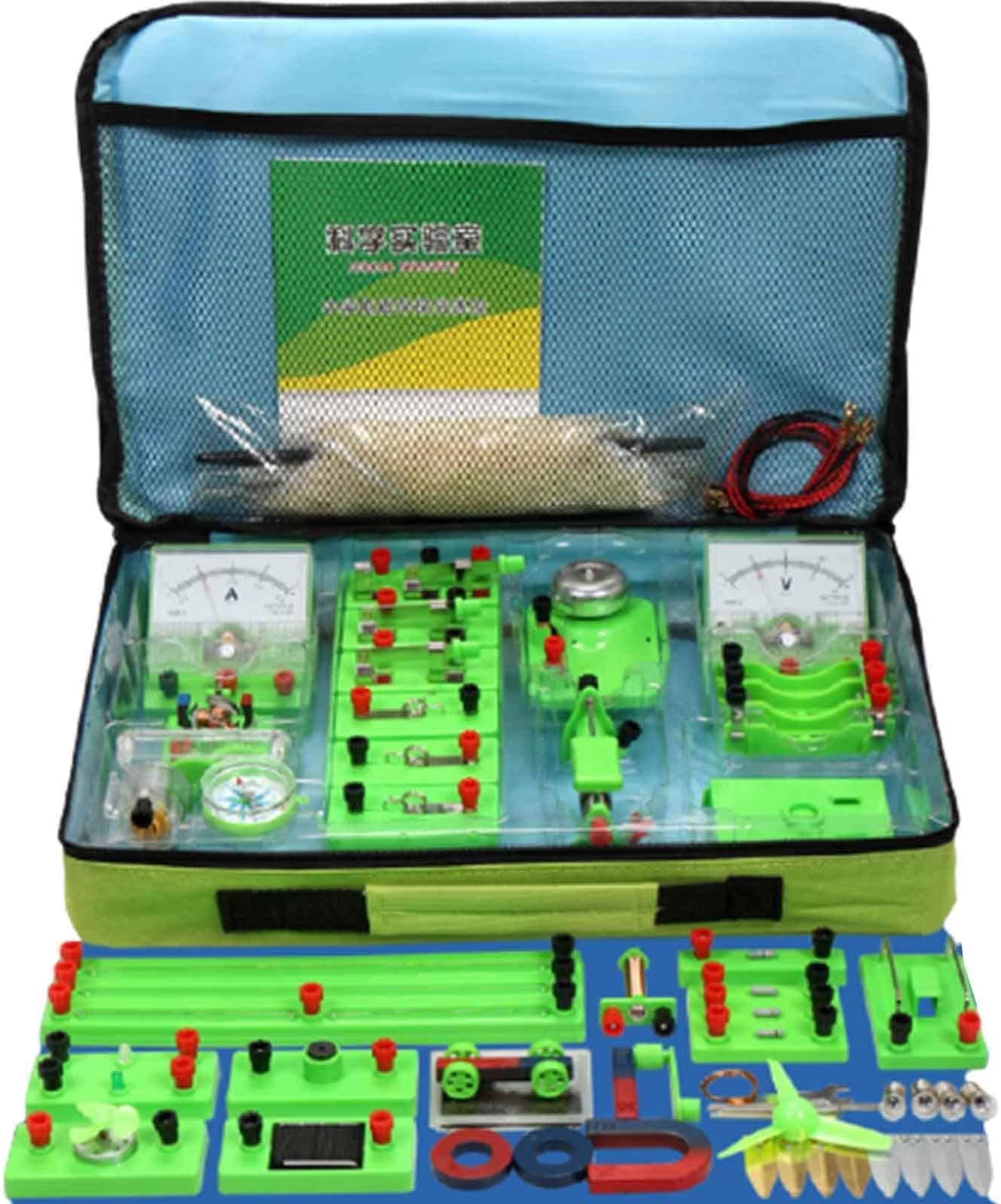 Physics Experiment Kits, Electricity Laboratory Equipment, Electromagnetic Experiment Box, for Students Physics Science Lab Circuit