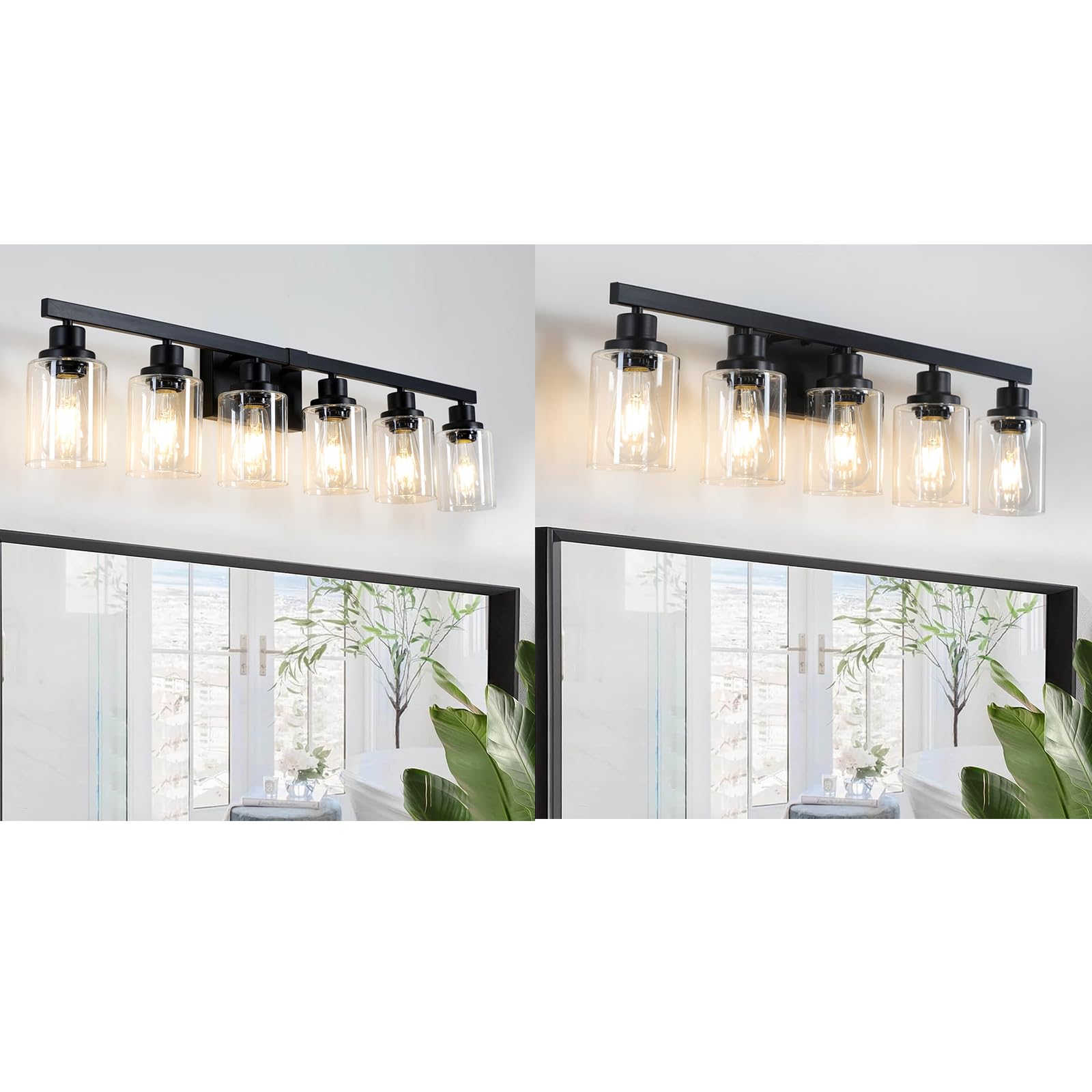 DIKAIDA 5 Light Bathroom Vanity Light+6 Light Bathroom Vanity Light