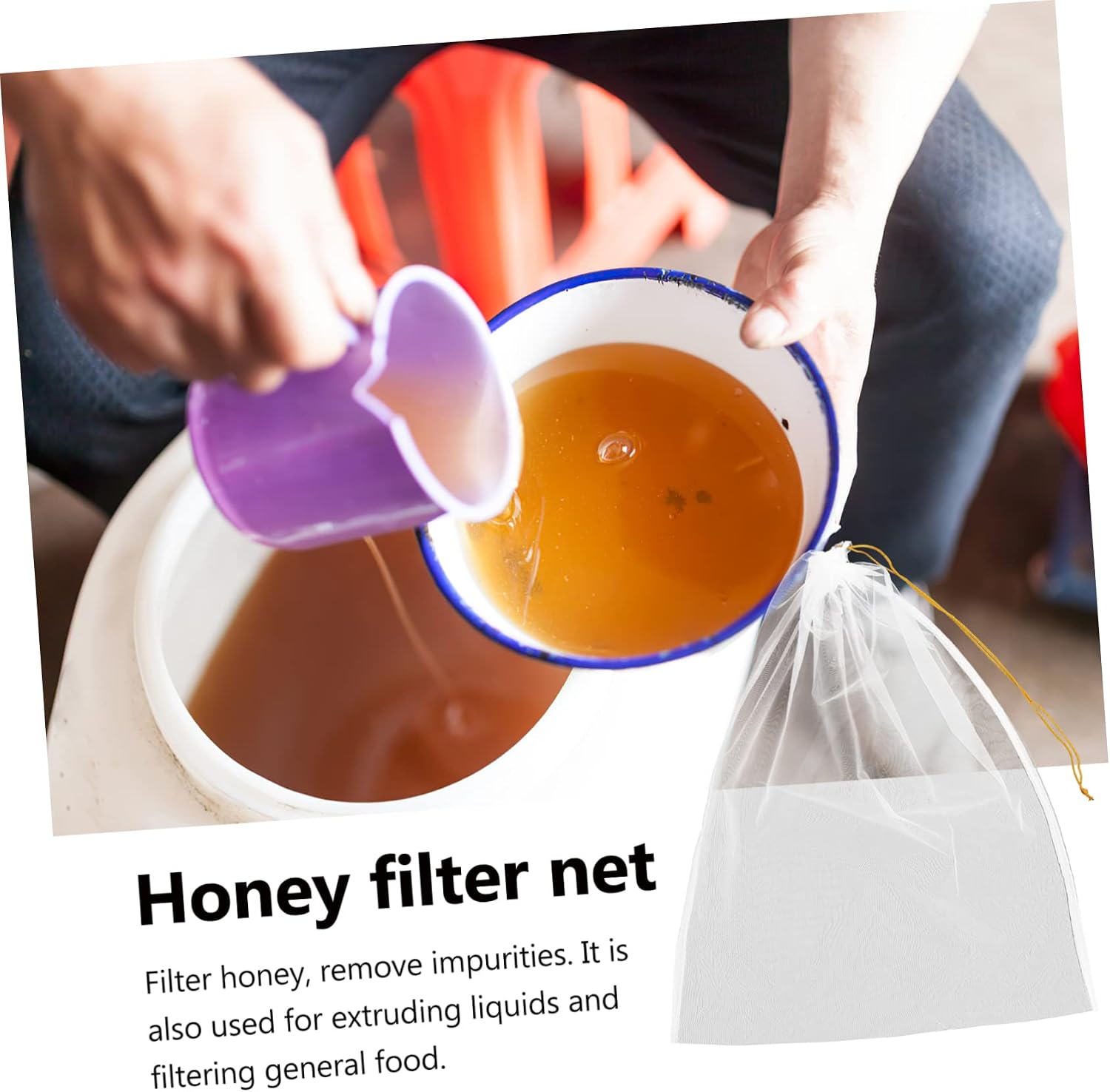 Mesh Brewing Bag 10pcs 120 Grit Nylon Honey Filter Bag