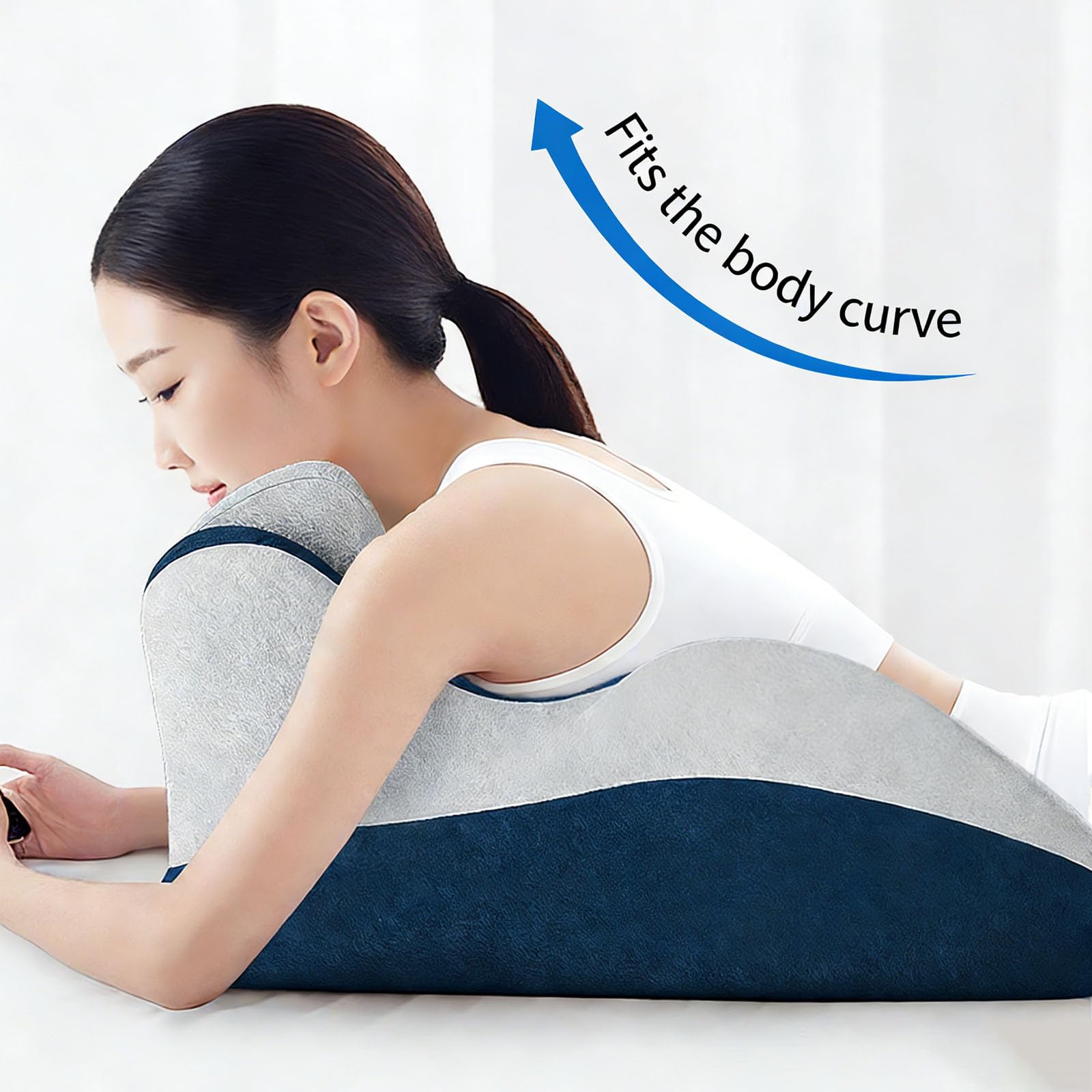 Cuscino sessuale per le coppie con memory foam, morbido cuscino a cuneo con funzione di supporto ergonomico per diverse posizioni per sedersi e sdraiarsi, cuscino lombare erotico multifunzione per più