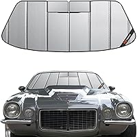 Vista 10 de Parasol para parabrisas para Chevrolet Camaro 1967-1969, 2 puertas, techo rígido, ajuste personalizado, parasol para ventana delantera, protección