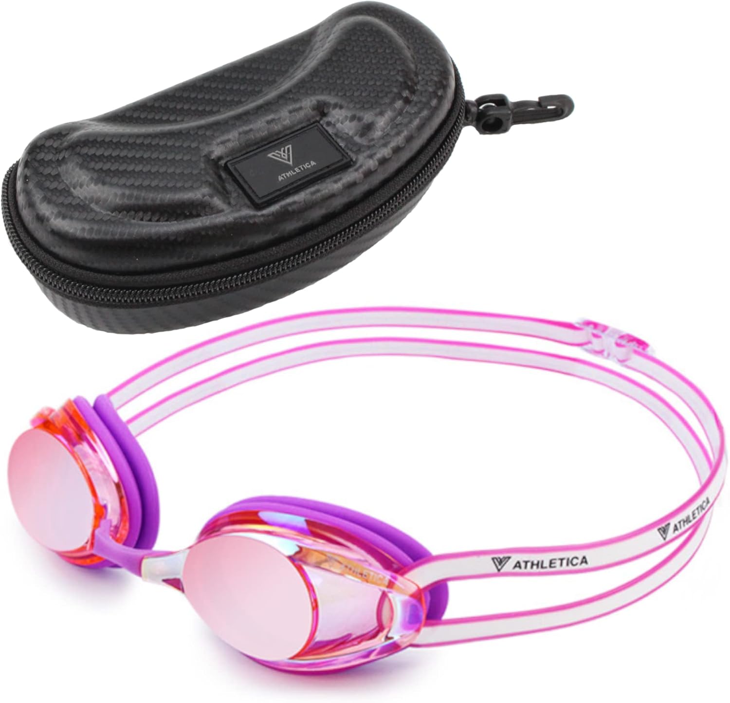 Unisex Adult and Youth Swim Goggles and Case