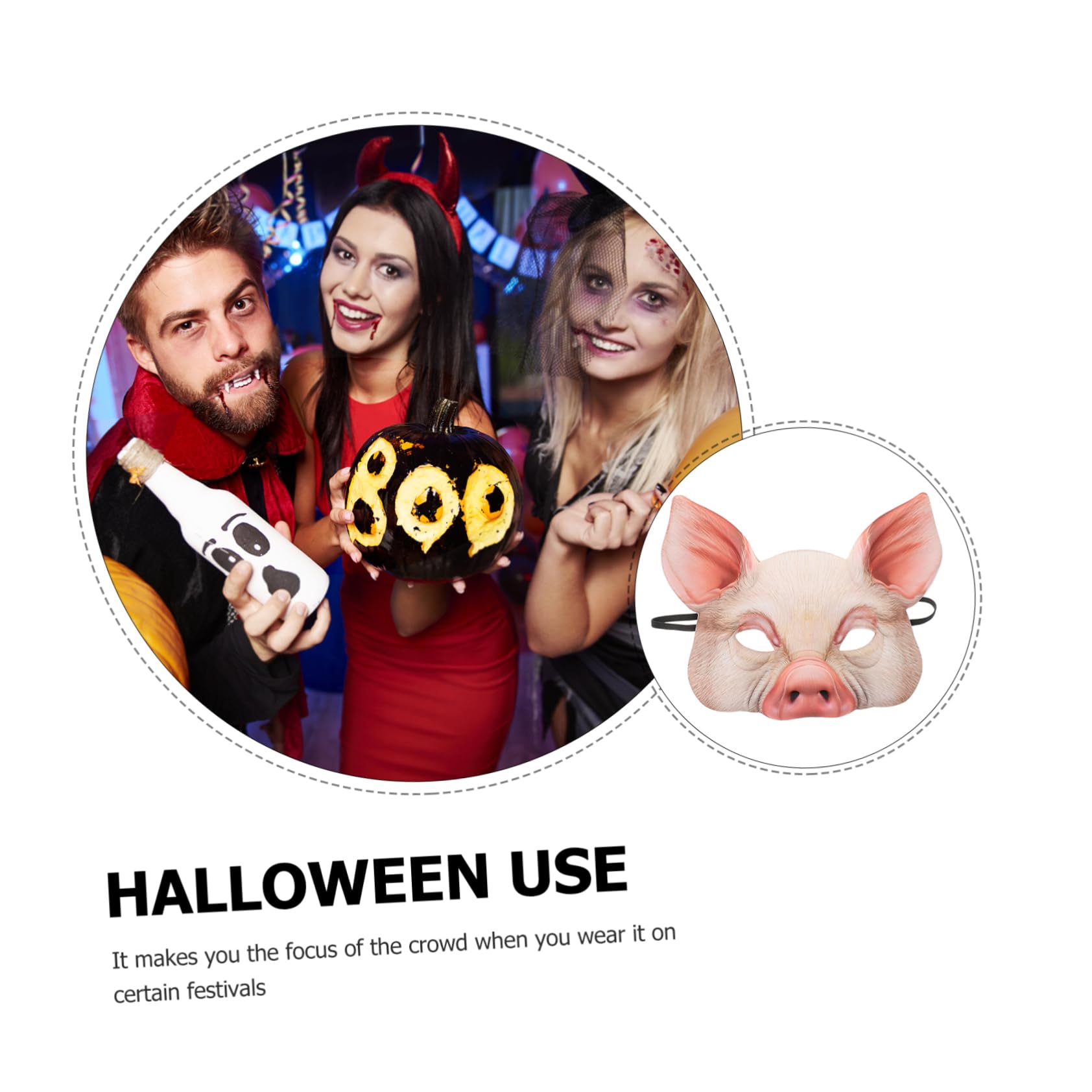 Lot De 2 Masques D'Halloween Pour Adultes - Accessoires De Scène Et Fête Créatifs