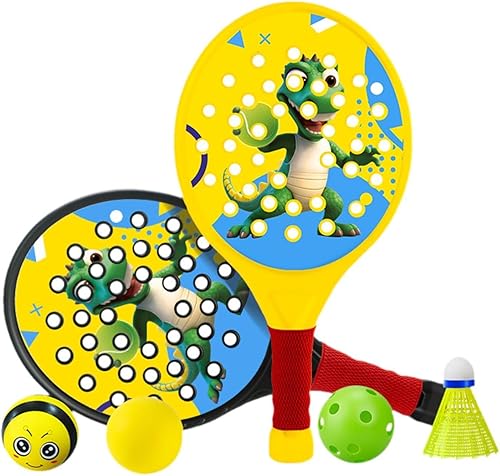 Raquetas de tenis de pádel con mango antideslizante, cómodas con pelotas, raquetas de tenis para actividades deportivas, fiestas principiantes