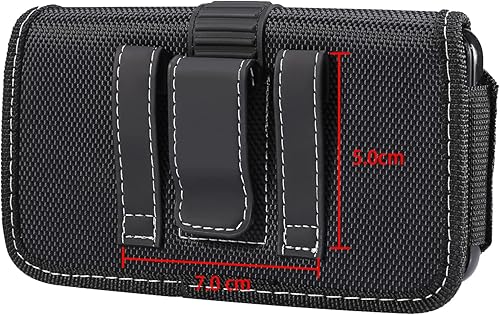 Miniatura 4 de Funda de nailon para teléfono celular con clip para cinturón para Google Pixel 6 Pro, Samsung Galaxy S22 Ultra S21 Ultra S21+ S20+ A13 A03s A52s,