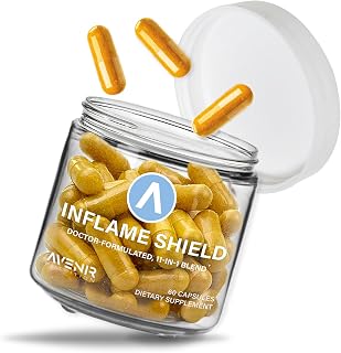 Inflame Shield | Inflammation Support for Everyday Aches & Pains | Joint Pain, Bone Strength, Post-Surgery Recovery Support, Inflammation Relief for Arthritis | 60 Capsules (1)
