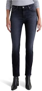 AG Women's Mari Mid Rise Slim Straight Jean in Glitch, Glitch, Size: 27, Inseam: 29