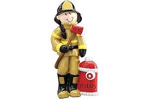 Personalized 2024 Firefighter Christmas Ornament