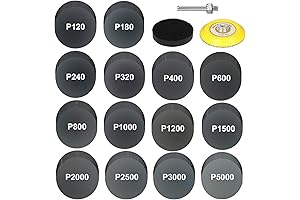 140-Piece 3-Inch Wet/Dry Sanding Discs with Assorted 120 to 5000 Grit for Versatile Sanding Needs
