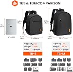 TARION Sac à dos pour appareil photo avec compartiment pour ordinateur portable TB