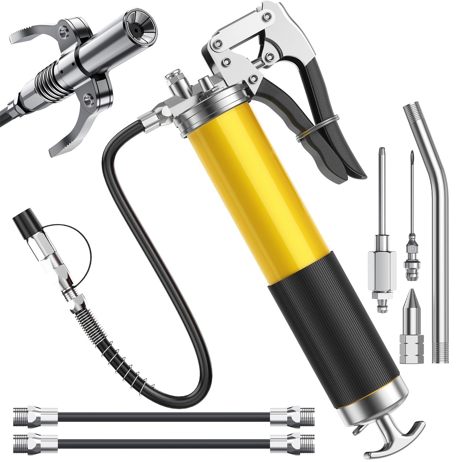 draforce 10 Pack 400cc Grease Gun Kit: 8000 PSI Powerhouse for Tough Jobs?