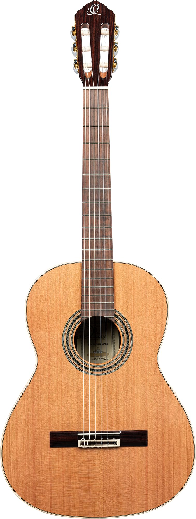 Ortega Traditional Series - Chitarra con corde in nylon, realizzata a mano in Spagna, con manico sottile e custodia professionale (R20GSNWN)