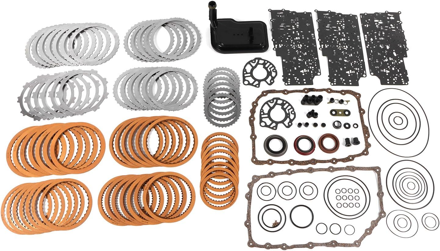1set 6L90 6L90E 6L80 Transmission Master Rebuild Kit Overhaul w/Filter Replacement for Cadillac Escalade Chevy GMC Sierra H2 Transmission Overhaul Kit