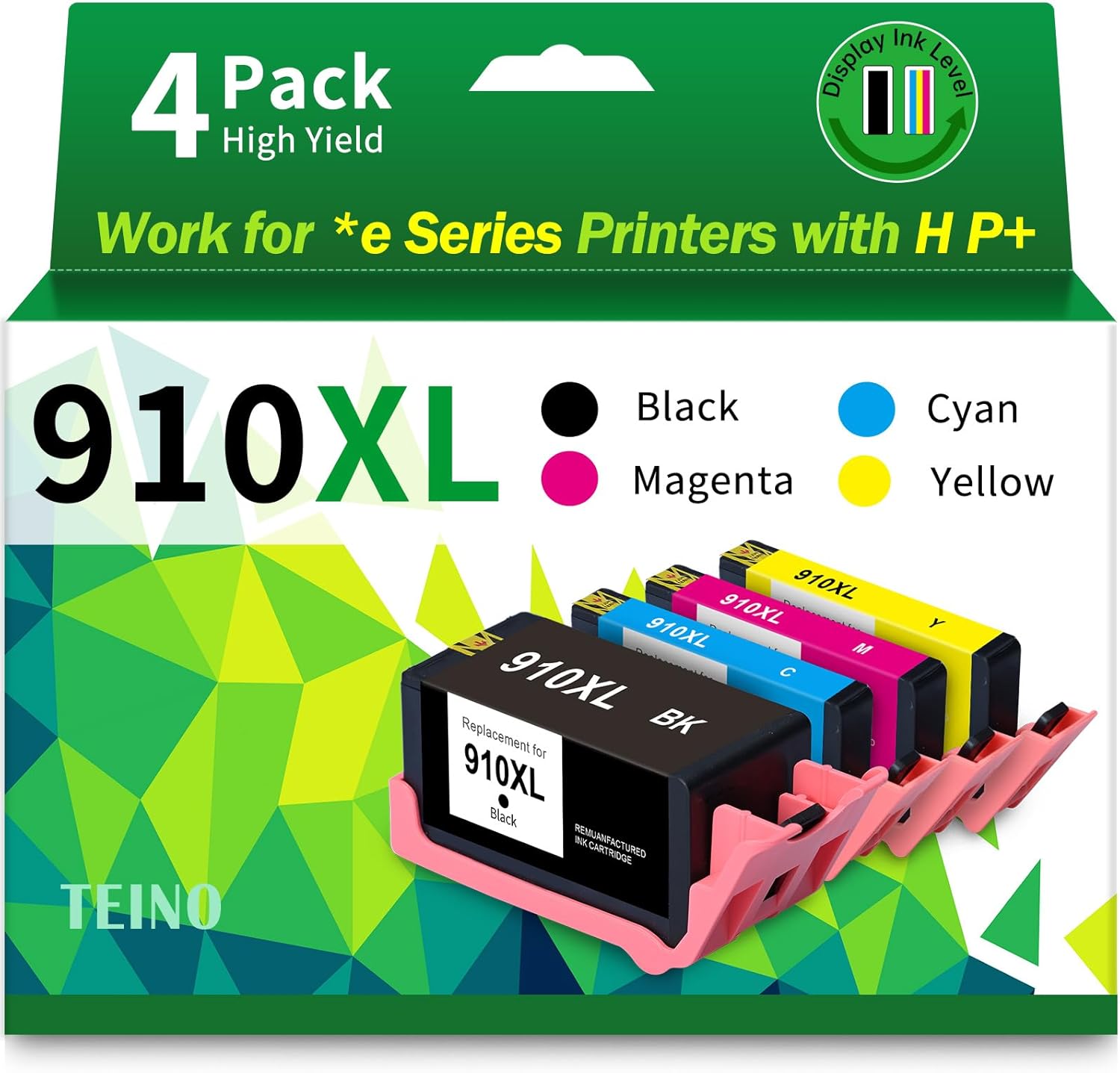 TEINO 210XL 210 Black Remanufactured Ink Cartridge Replacement for Canon 210XL PG-210XL 210 use with Canon PIXMA MP495 MP240 MP280 MP480 MP490 MP499 MP250 MX410 IP2702 (2 Black)