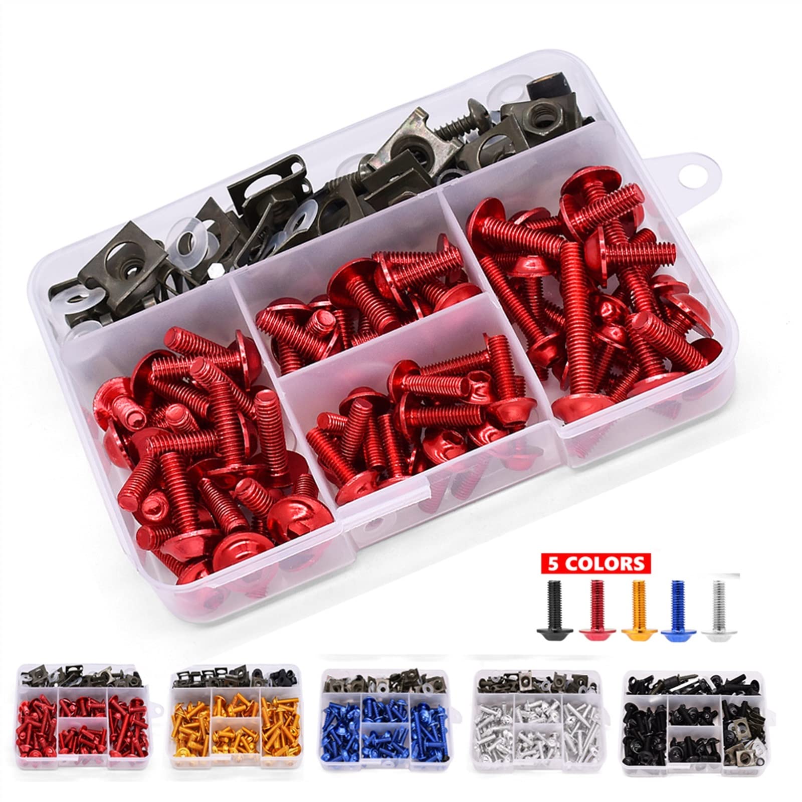 メイルストローム　パーツセット Amazon.com: FIGULI Bodywork Screws 175PCS Motorcycle Fairing Bolts
