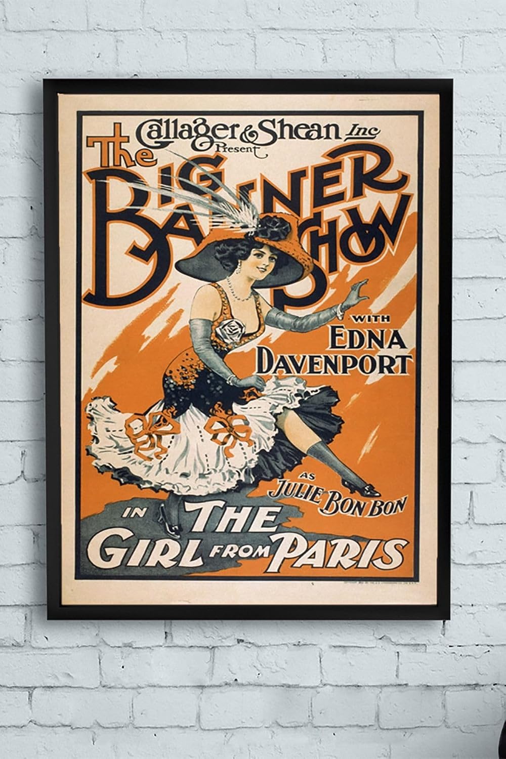 Postermanya (pster10235) Big Banner Show Vintage Çerçeveli Tablo (40x50cm)
