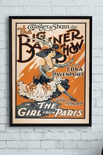 Postermanya (pster10235) Big Banner Show Vintage Çerçeveli Tablo (40x50cm)