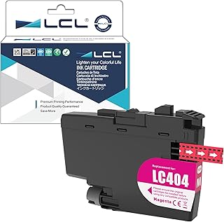 LCL LC 404 LC-404 Magenta High Yield Ink Cartridge Replacement for Brother LC404 LC404M for MFC-J1205W MFC-J1205W XL MFC-J1215 MFC-J1215W Printers (1-Pack)
