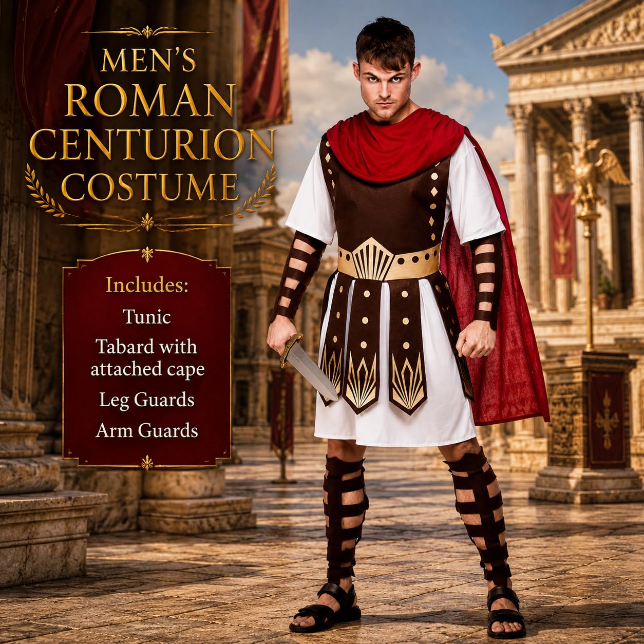 Wicked Costumes Costume da centurione romano da uomo