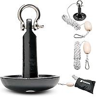 Vista 1 de Newport Kit de anclaje de hongo prémium de 5 libras con bolsa, cuerda, boya y herrajes inoxidables